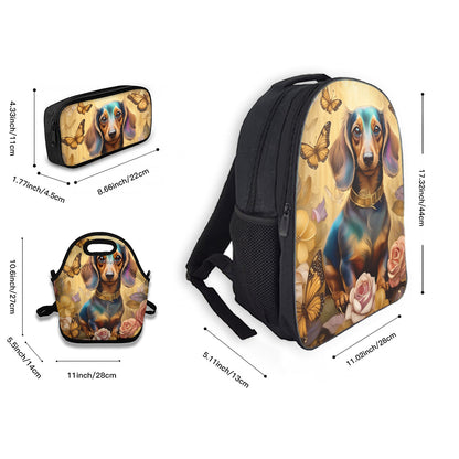 Butterflies Dachshund Back To School Supplies Bundle