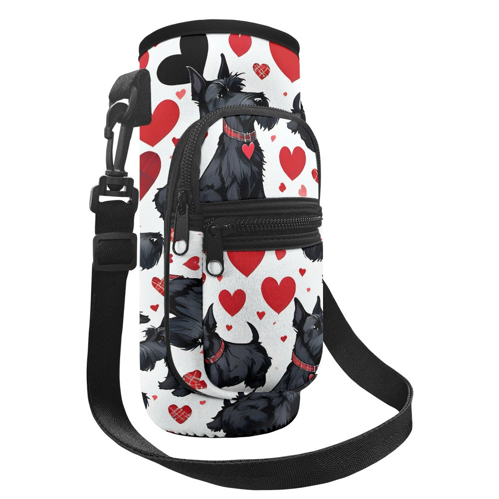 Stylish Scottish Terrier Water Bottle Cover - Perfect for Keeping Drinks Cool on the Go BriBeesCreations