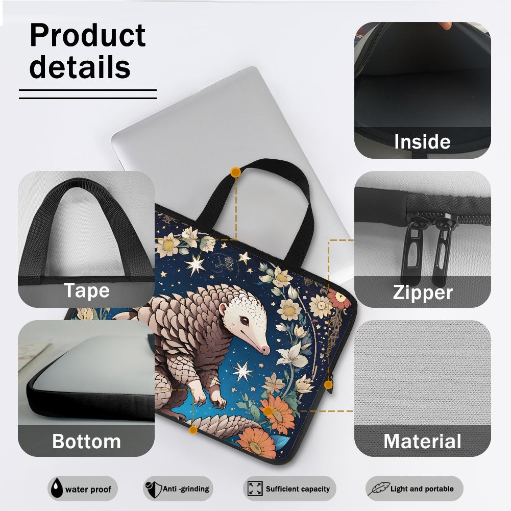 Cute Pangolin Laptop Sleeve Bag - Stylish and Protective for Your Device BriBeesCreations