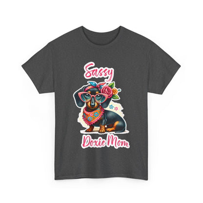 Sassy Doxie Mom Heavy Cotton Tee