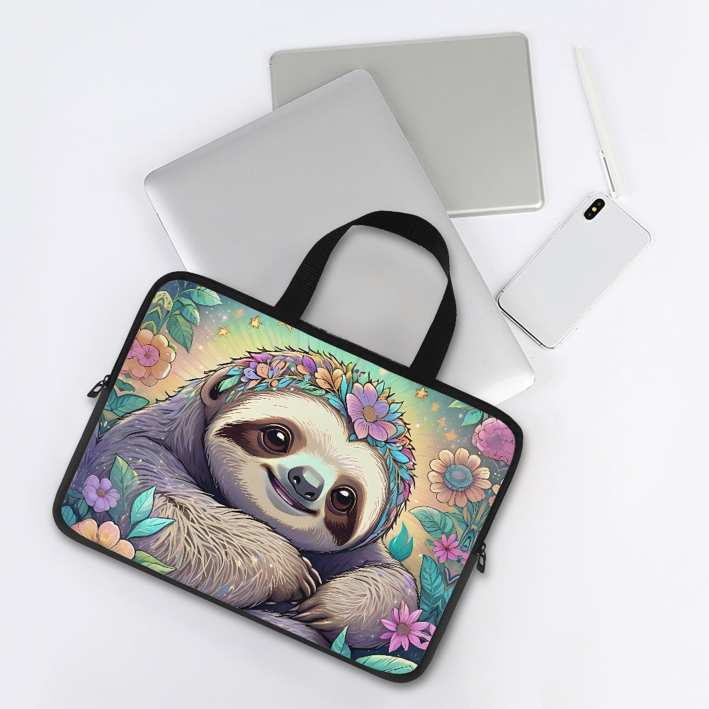 Stylish Sloth Laptop Bag - Perfect for On-the-Go Tech Lovers BriBeesCreations