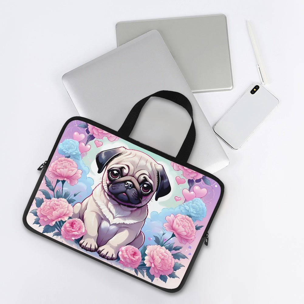 Pug Laptop Bag Sleeve - Adorable and Functional for Pet Lovers BriBeesCreations