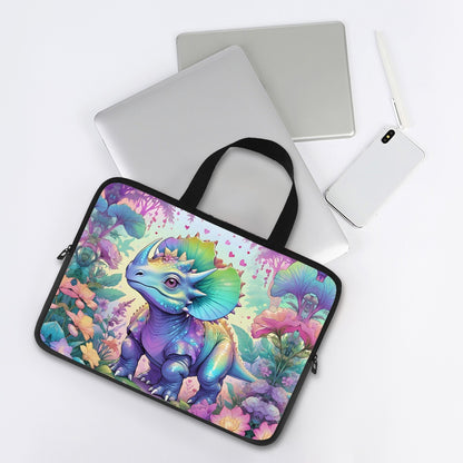 Dino Dinosaur Laptop Bag Sleeve - Protective and Fun Accessory for Tech Lovers BriBeesCreations