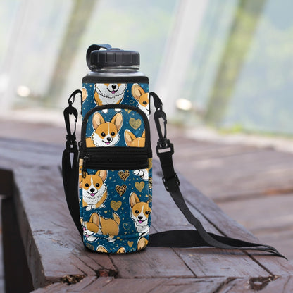 Corgi Water Bottle Cover Sleeve Carrier - Protect Your Bottle in Style BriBeesCreations