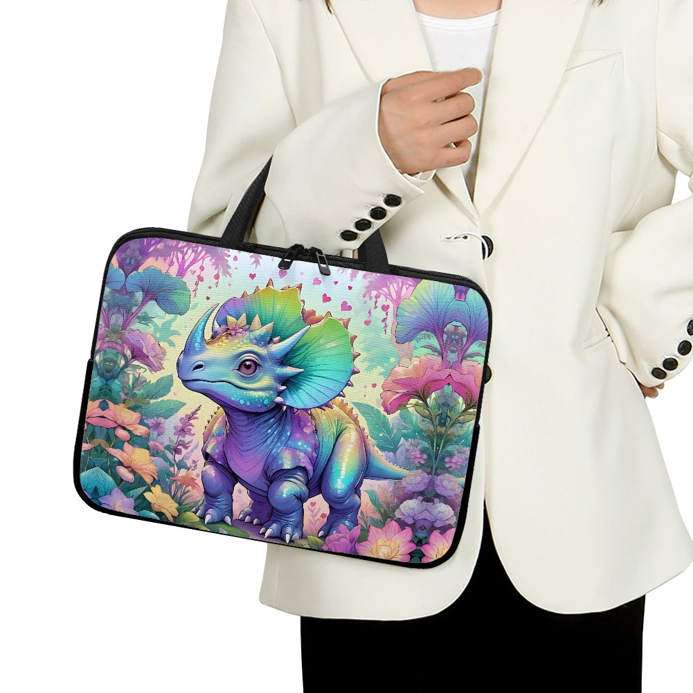 Dino Dinosaur Laptop Bag Sleeve - Protective and Fun Accessory for Tech Lovers BriBeesCreations