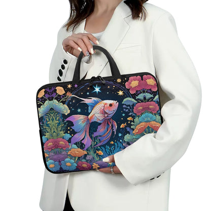 Stylish Beta Fish Laptop Sleeve Perfect Accessory for On-The-Go Tech Enthusiasts BriBeesCreations