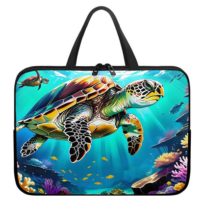 Stylish Sea Turtle Laptop Sleeve - Perfect for Carrying and Protecting Your Device BriBeesCreations