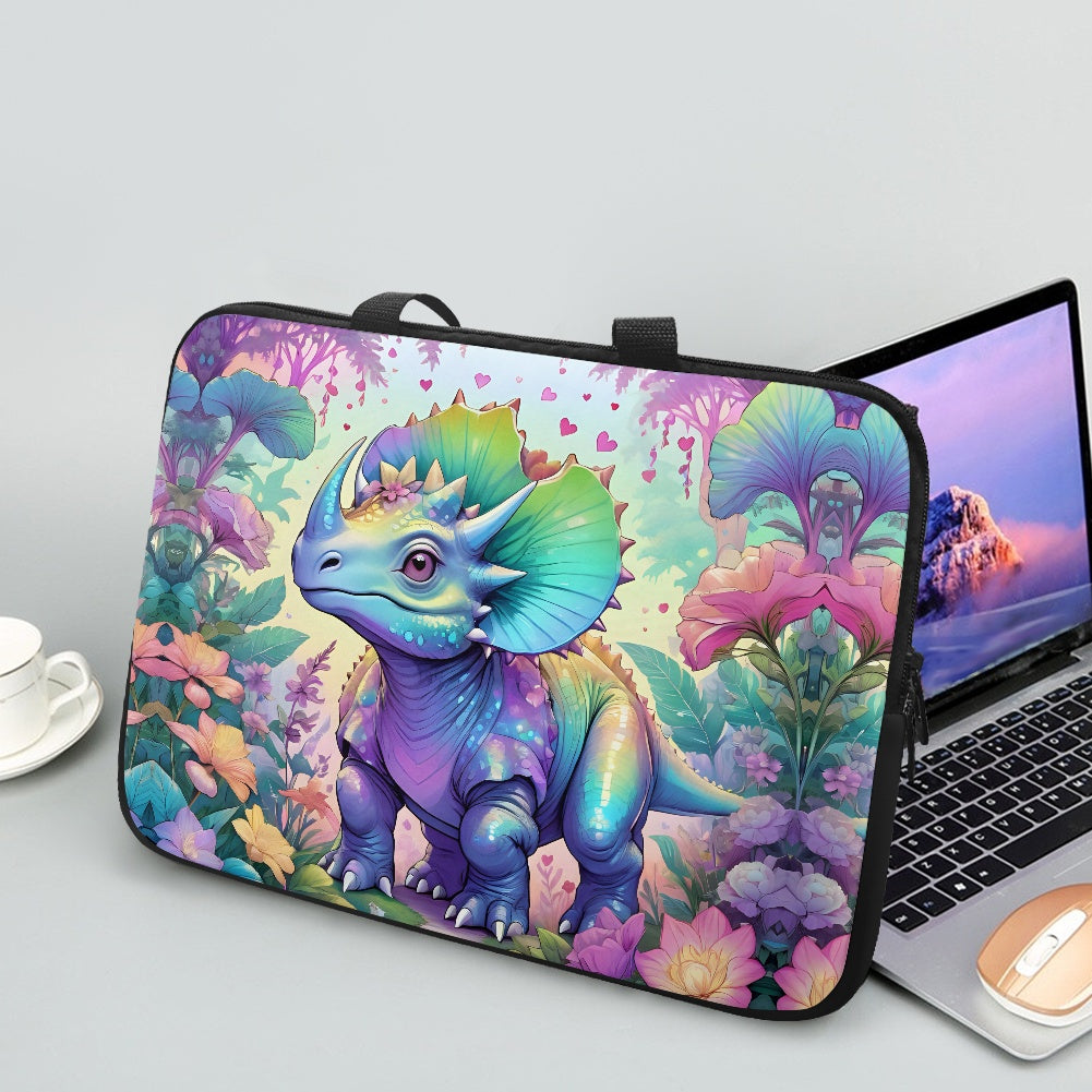 Dino Dinosaur Laptop Bag Sleeve - Protective and Fun Accessory for Tech Lovers BriBeesCreations