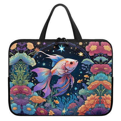 Stylish Beta Fish Laptop Sleeve Perfect Accessory for On-The-Go Tech Enthusiasts BriBeesCreations