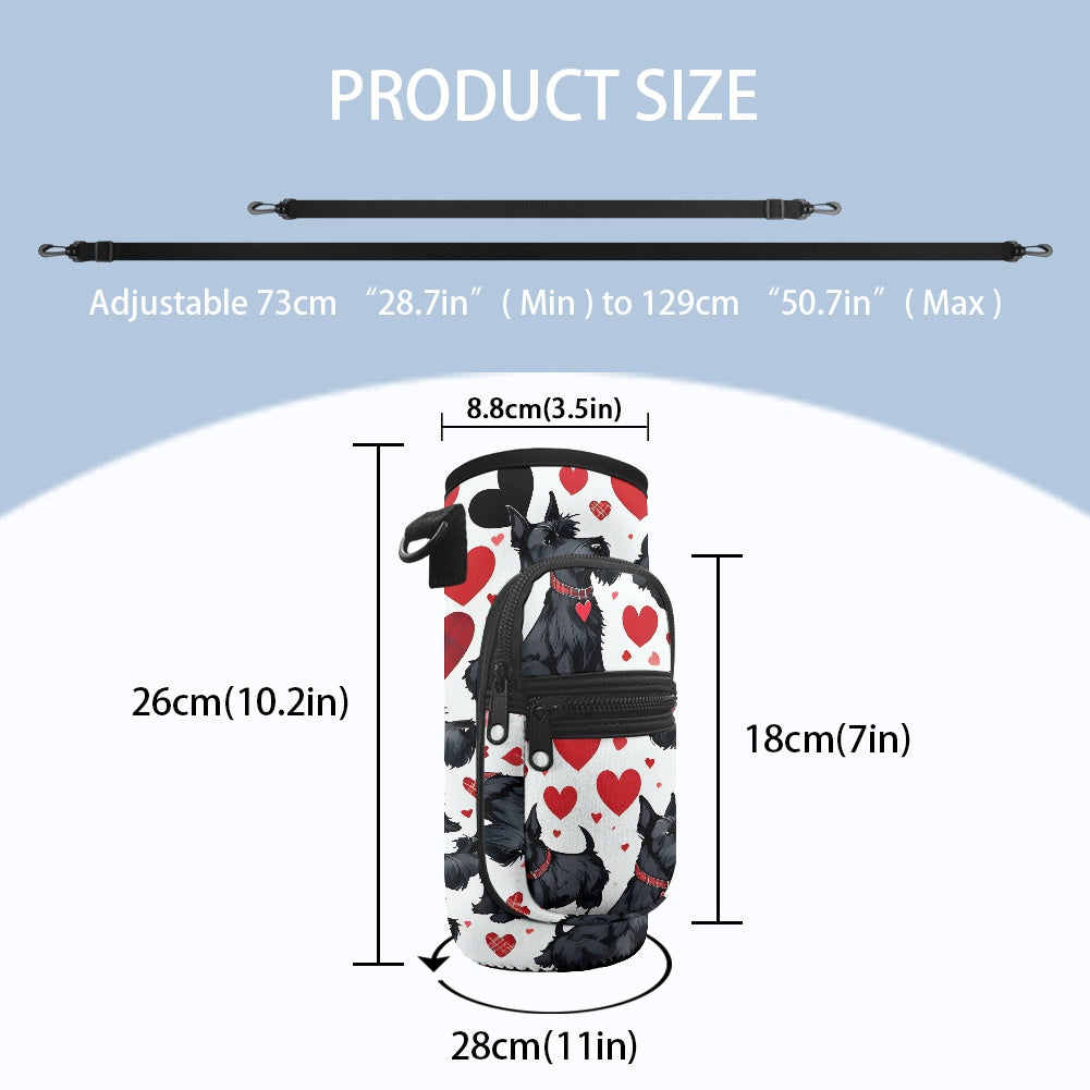 Stylish Scottish Terrier Water Bottle Cover - Perfect for Keeping Drinks Cool on the Go BriBeesCreations