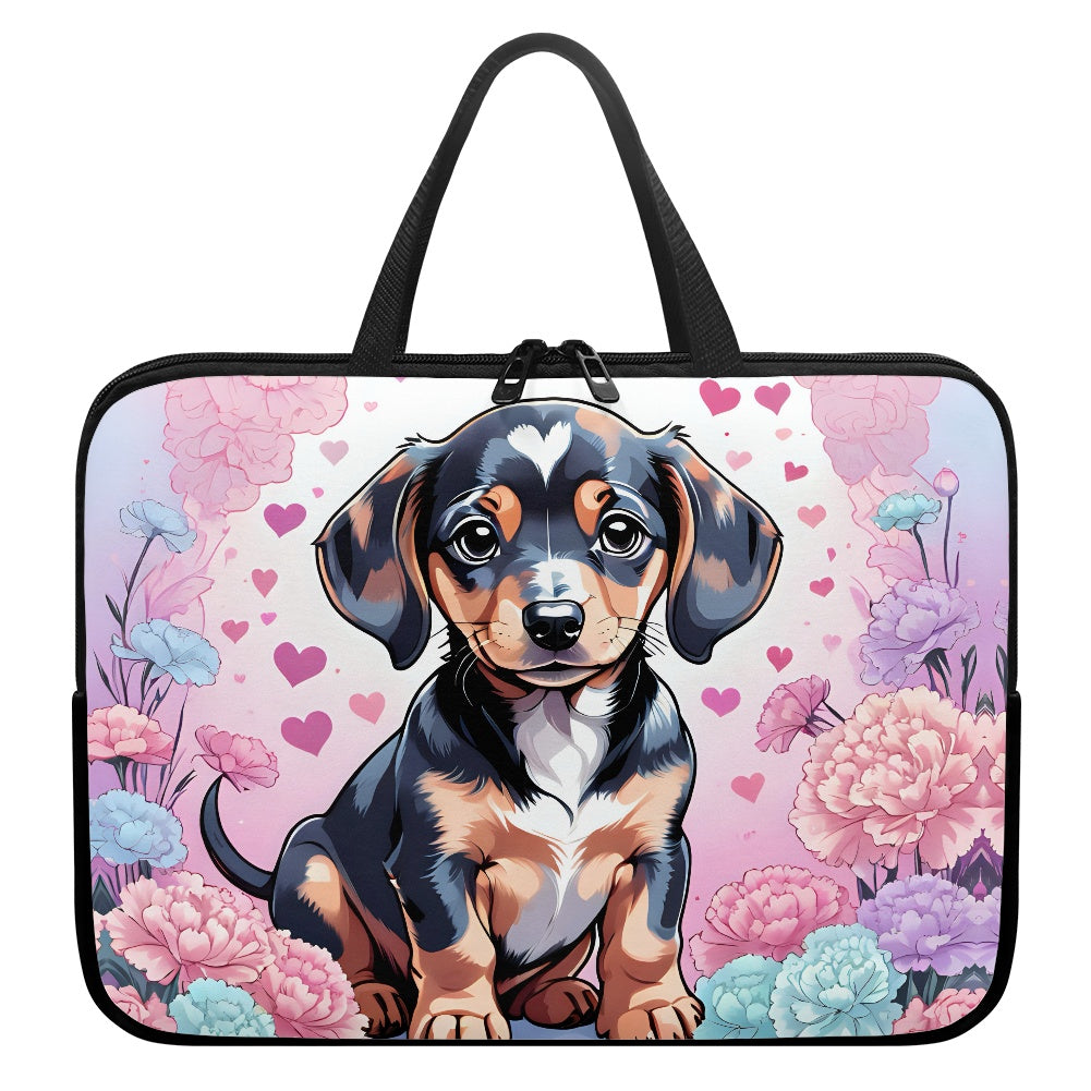 Doxie Dachshund Laptop Bag Sleeve - Stylish Durable  Perfect for Travel BriBeesCreations