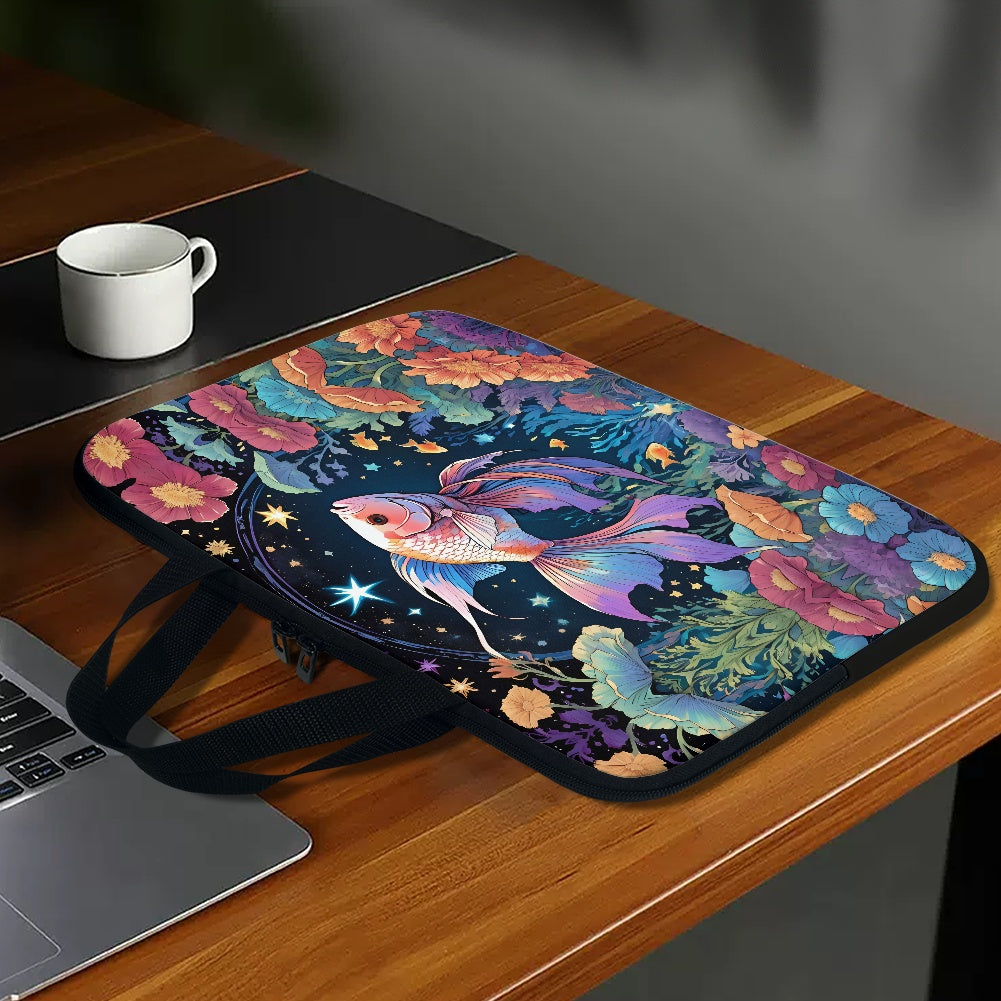 Stylish Beta Fish Laptop Sleeve Perfect Accessory for On-The-Go Tech Enthusiasts BriBeesCreations