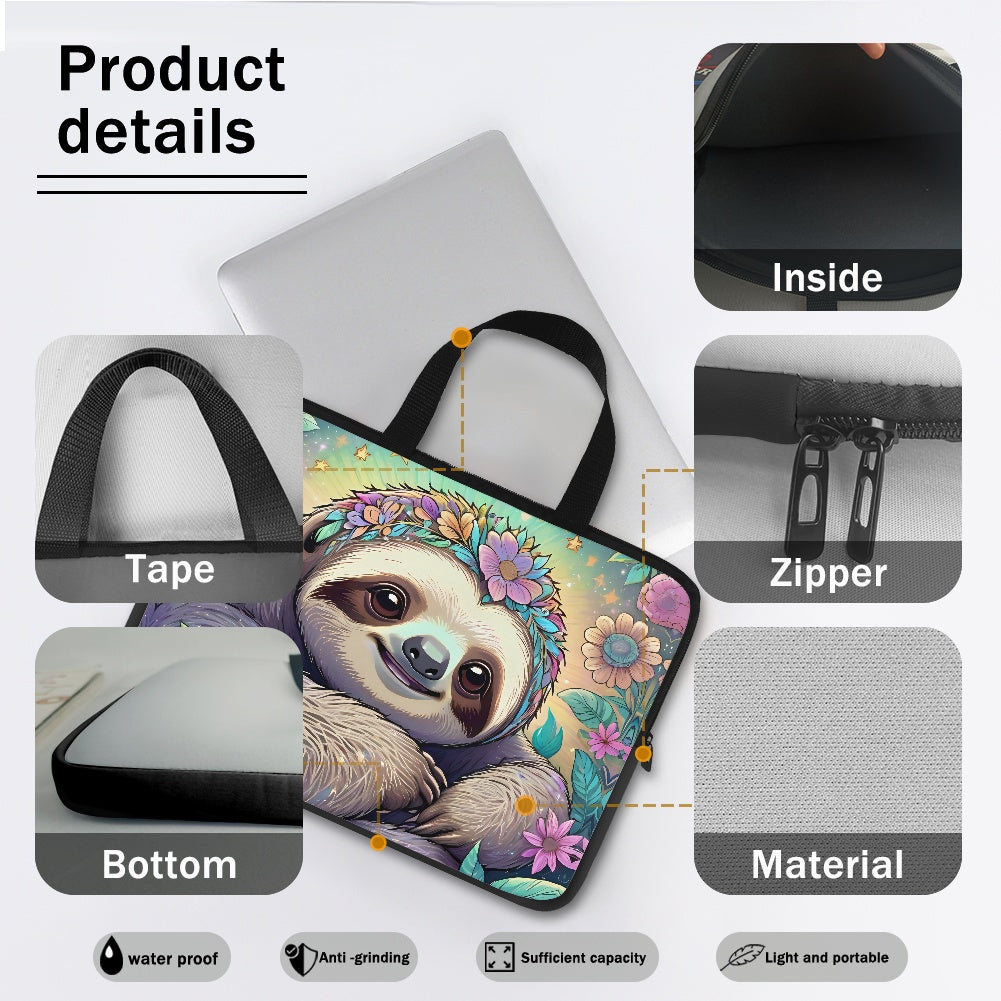 Sloth Laptop Bag Sleeve - Protect and Carry Your Device in Style BriBeesCreations