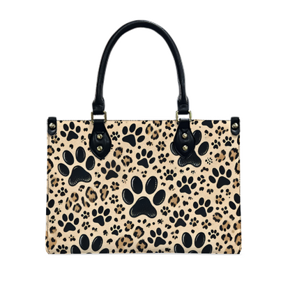 Cheetah Print Dog Paw Prints handbag ThisNew