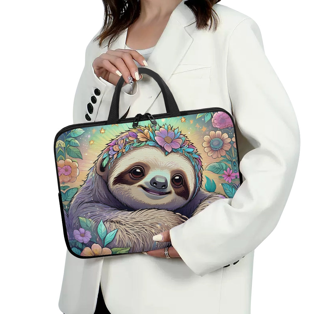 Stylish Sloth Laptop Bag - Perfect for On-the-Go Tech Lovers BriBeesCreations