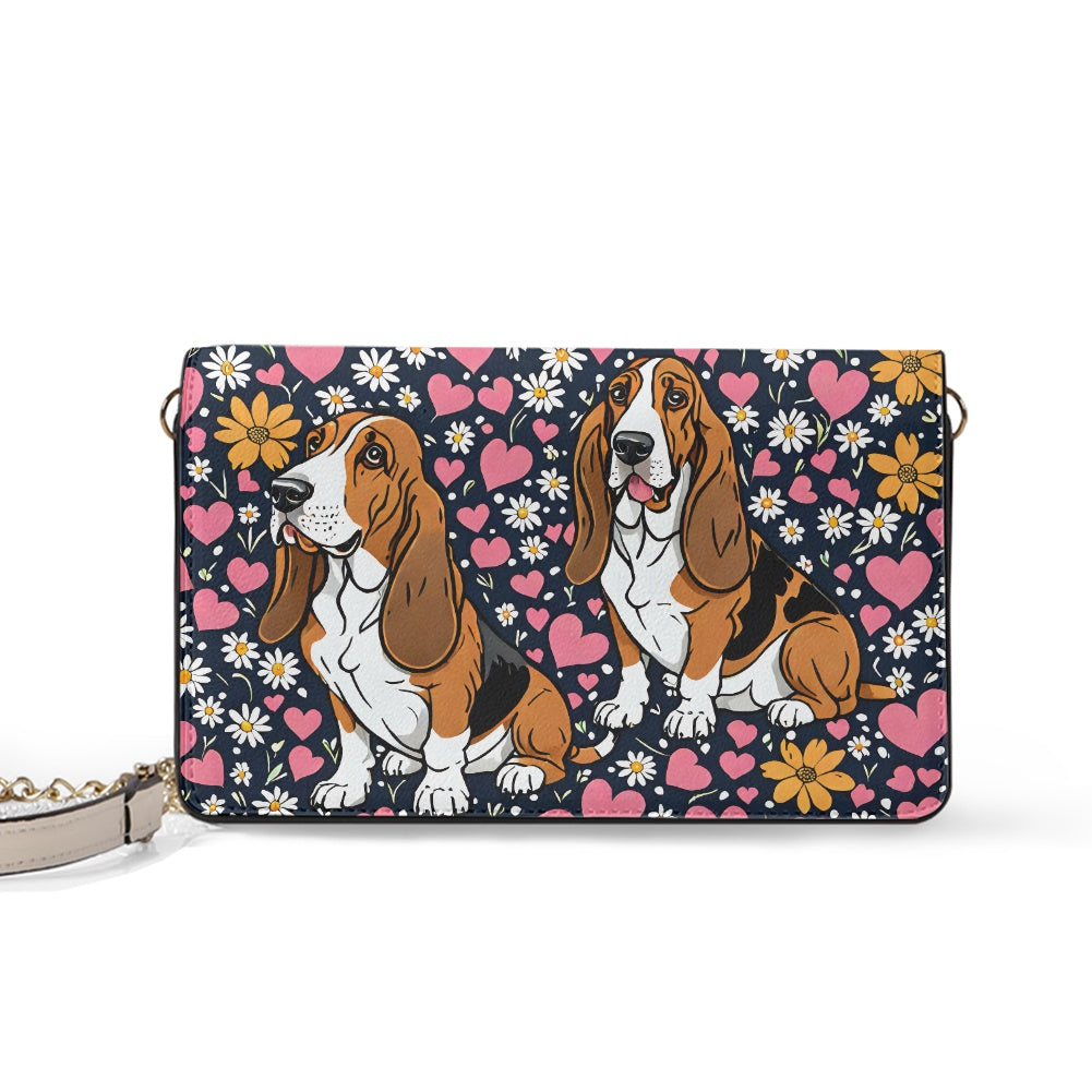 Basset Hound square crossbody bag BriBeesCreations