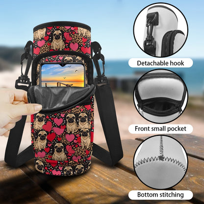 Pug Water Bottle Cover BriBeesCreations
