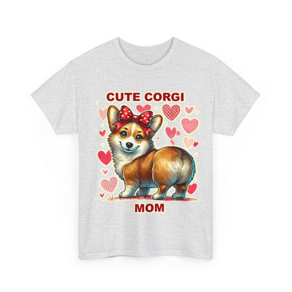 Cute Corgi Mom Heavy Cotton Tee