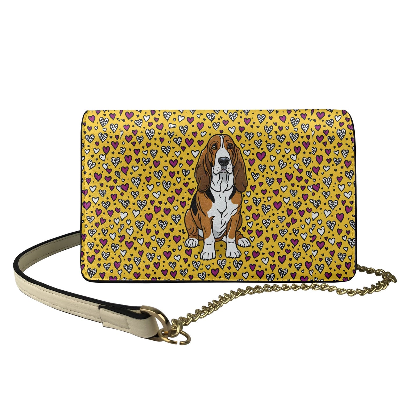 Basset Hound square crossbody bag BriBeesCreations