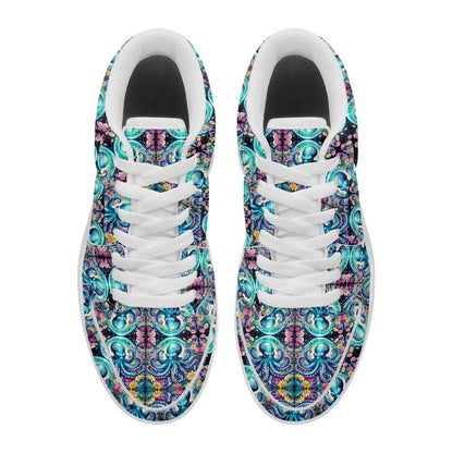 Octopus Sea-life Fashion Low Top Leather Sneakers BriBeesCreations