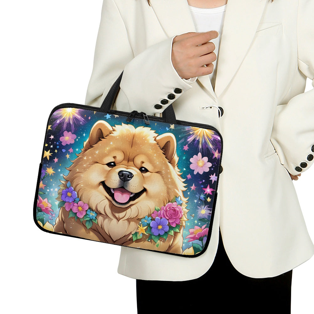 Charming Chow Chow Laptop Bag Sleeve - Perfect for Dog Lovers BriBeesCreations