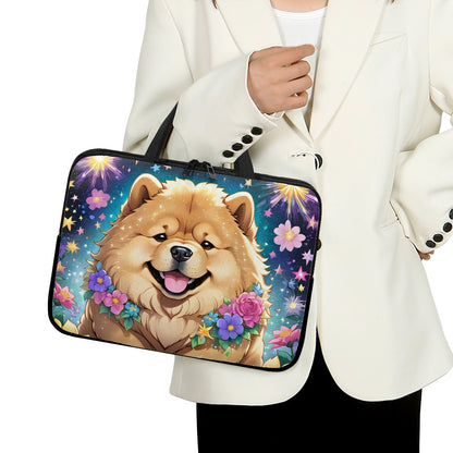 Charming Chow Chow Laptop Bag Sleeve - Perfect for Dog Lovers BriBeesCreations