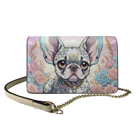 frenchie French Bulldog square crossbody bag BriBeesCreations