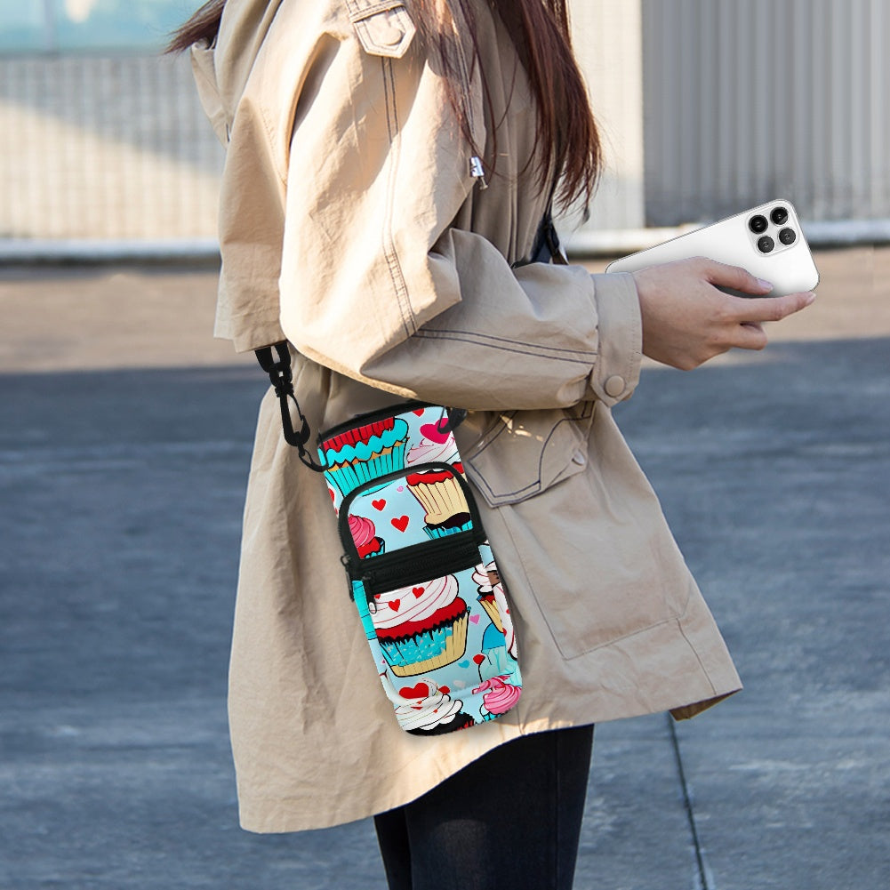 Cute Cupcake Water Bottle Cover Carrier - Perfect for On-the-Go Hydration BriBeesCreations