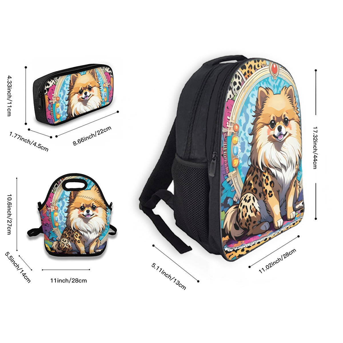 Pomeranian Back To School Supplies