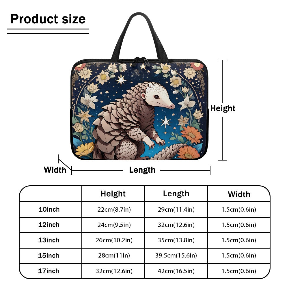 Cute Pangolin Laptop Sleeve Bag - Stylish and Protective for Your Device BriBeesCreations