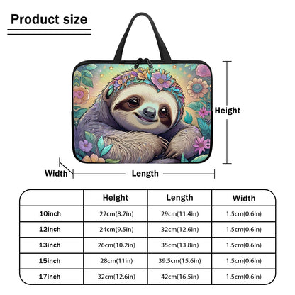 Stylish Sloth Laptop Bag - Perfect for On-the-Go Tech Lovers BriBeesCreations