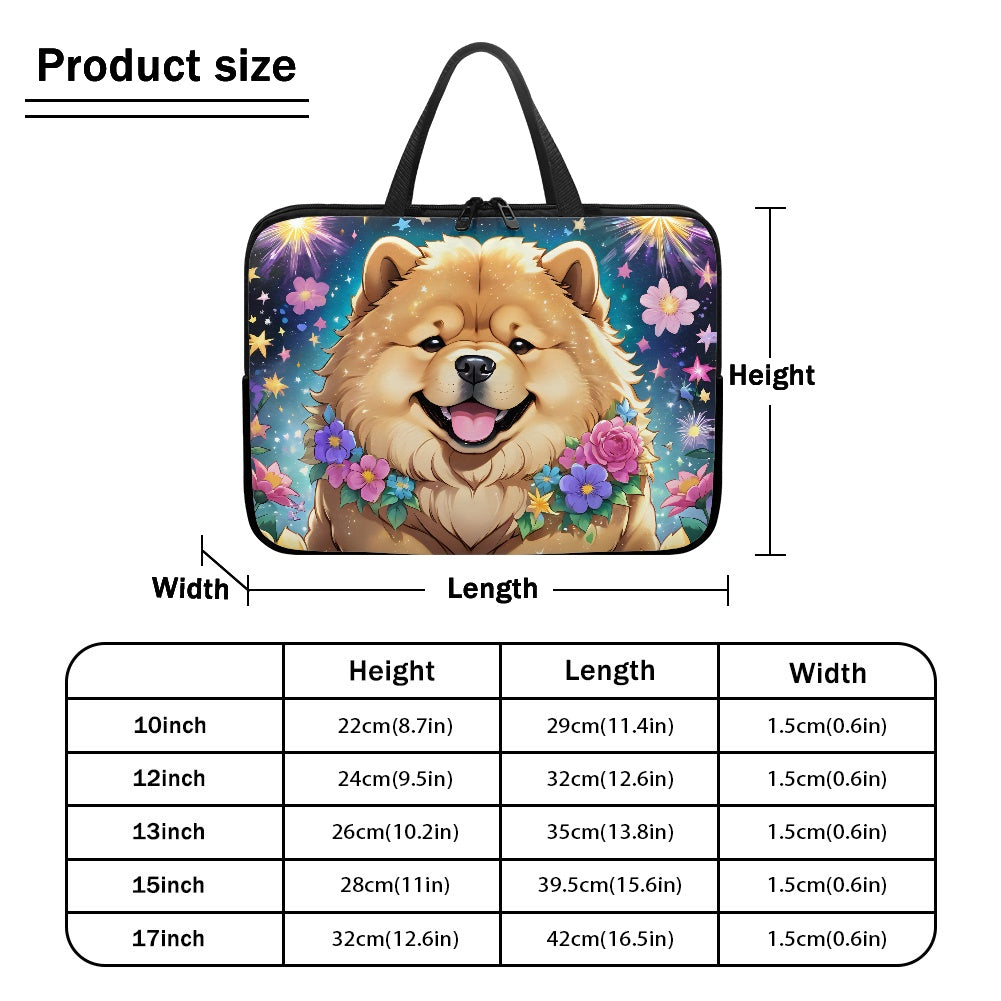 Charming Chow Chow Laptop Bag Sleeve - Perfect for Dog Lovers BriBeesCreations