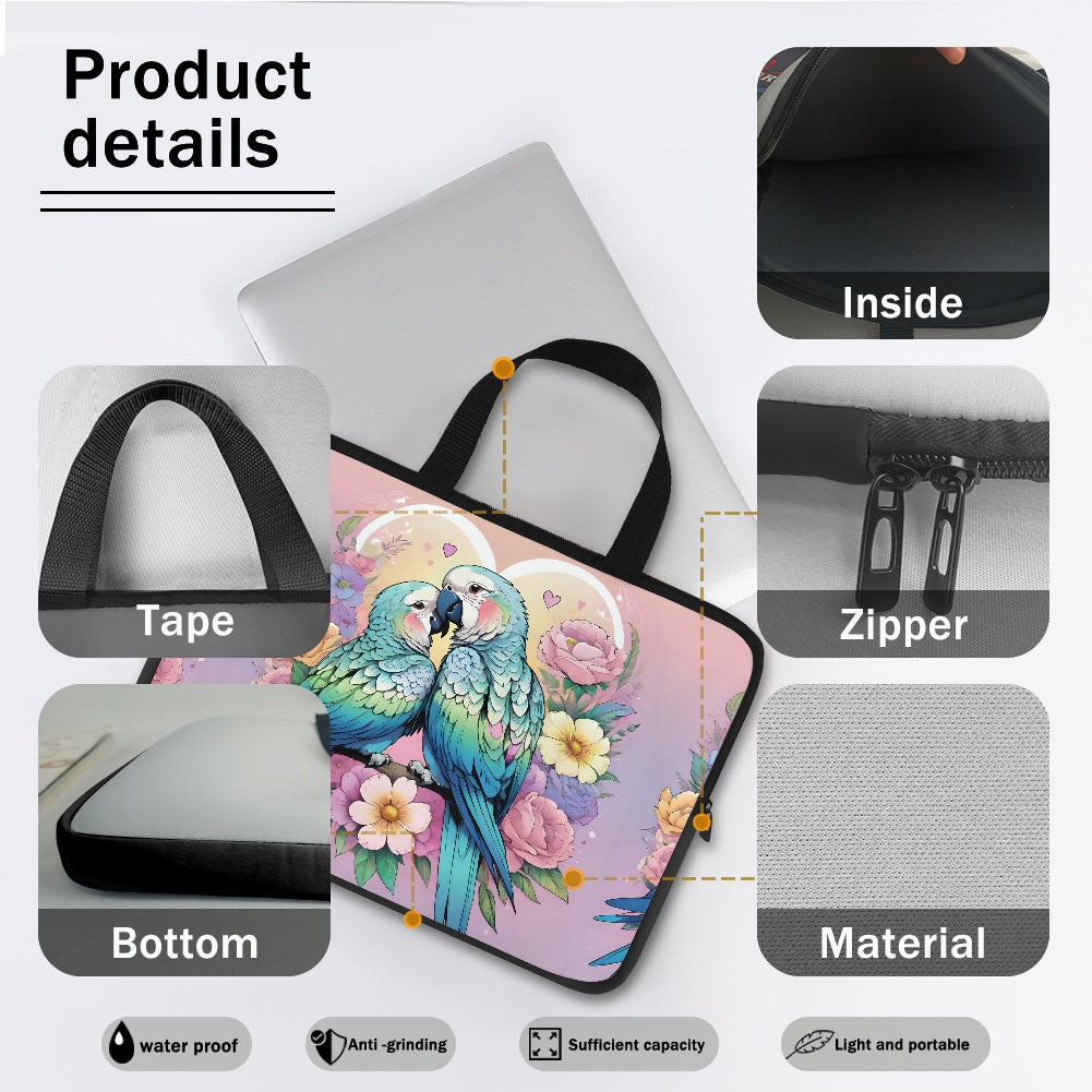 Parrot Laptop Sleeve Bag - Protective Case for Your Device  Stylish and Durable Design  Perfect for On-the-Go Use BriBeesCreations