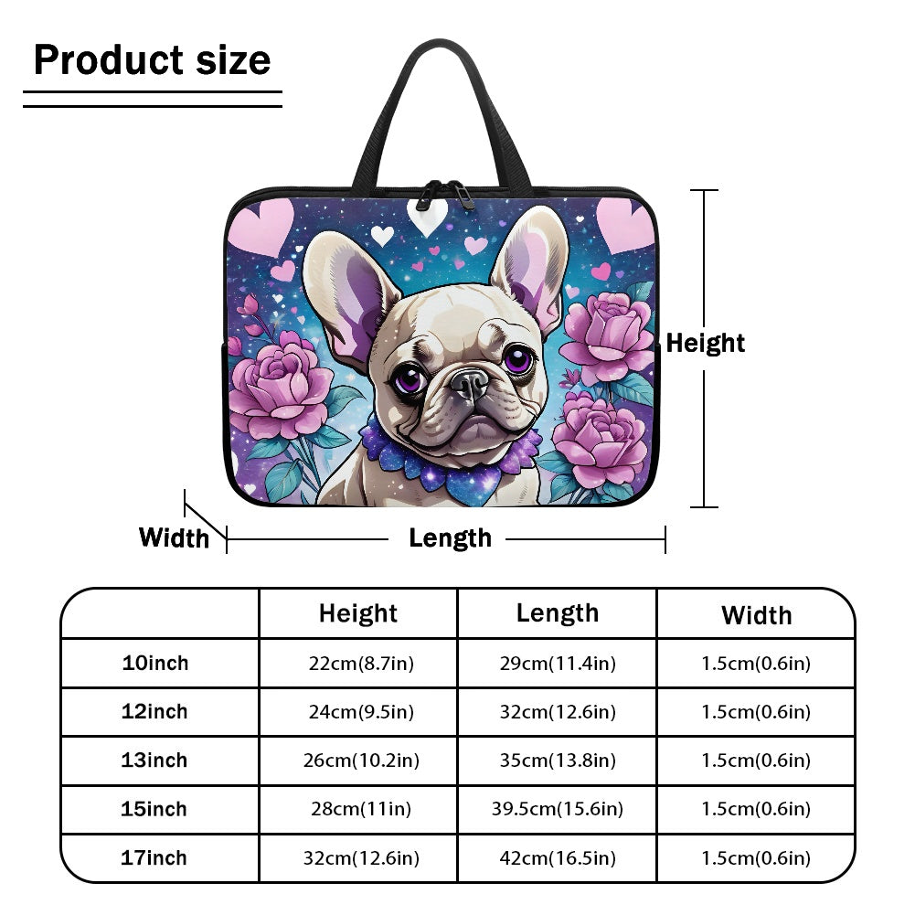 French Bulldog Laptop Bag - Perfect for Frenchie Fans - Durable and Stylish BriBeesCreations