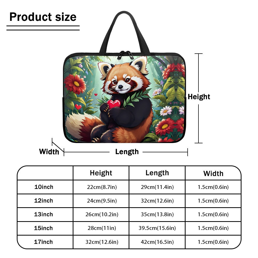 Red Panda Laptop Bag Sleeve - Adorable and Durable Perfect for On the Go BriBeesCreations