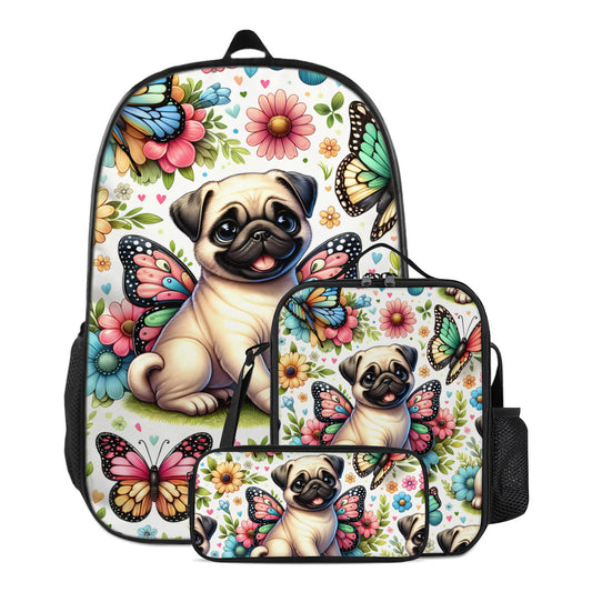 Pug Butterfly Back To School Bundle