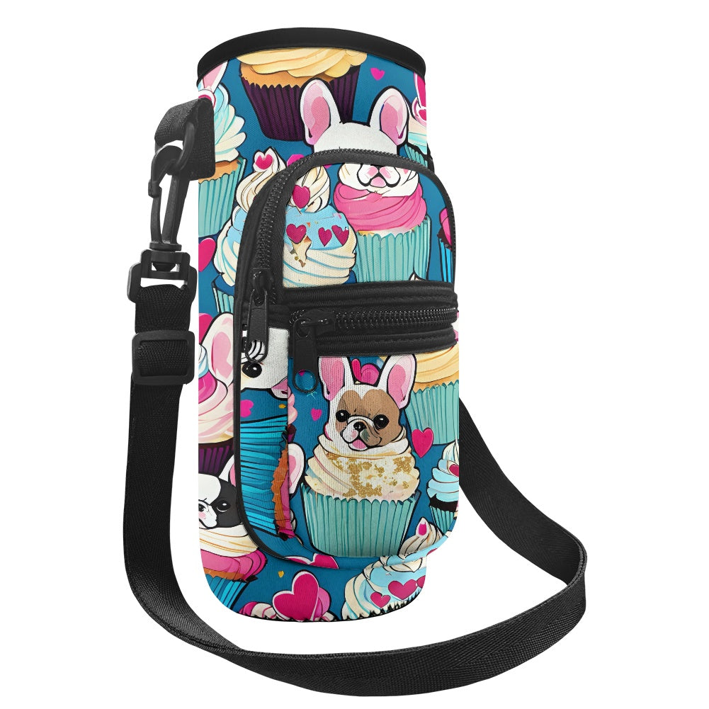 Dog Print Water Bottle Cover Sleeve Carrier - Protect Your Water Bottle on the Go BriBeesCreations