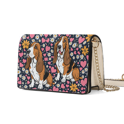 Basset Hound square crossbody bag BriBeesCreations