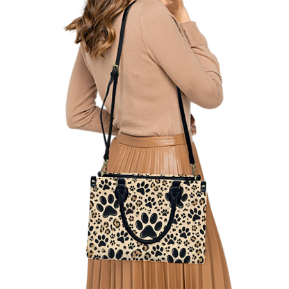 Cheetah Print Dog Paw Prints handbag ThisNew