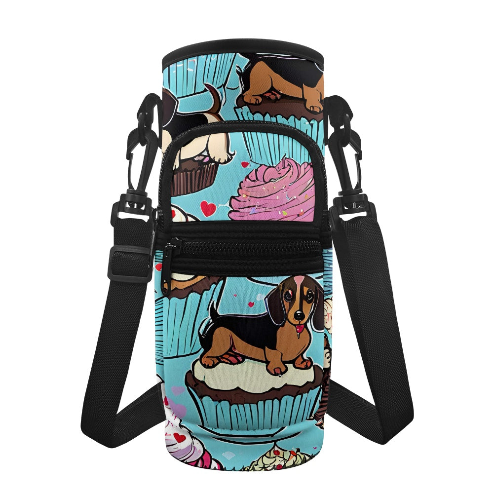 Dachshund Water Bottle Cover Sleeve Carrier - Perfect for On-the-Go Hydration BriBeesCreations