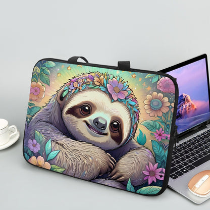 Stylish Sloth Laptop Bag - Perfect for On-the-Go Tech Lovers BriBeesCreations