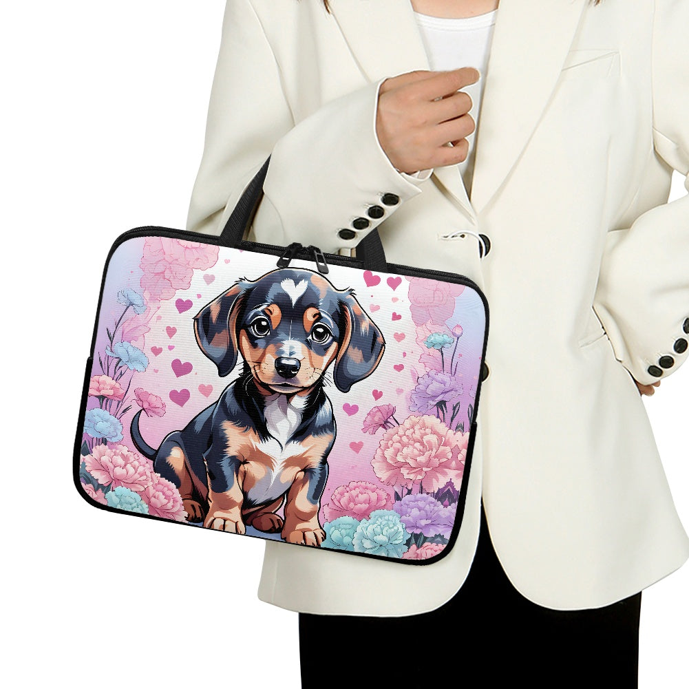 Doxie Dachshund Laptop Bag Sleeve - Stylish Durable  Perfect for Travel BriBeesCreations