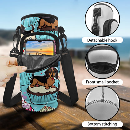 Dachshund Water Bottle Cover Sleeve Carrier - Perfect for On-the-Go Hydration BriBeesCreations