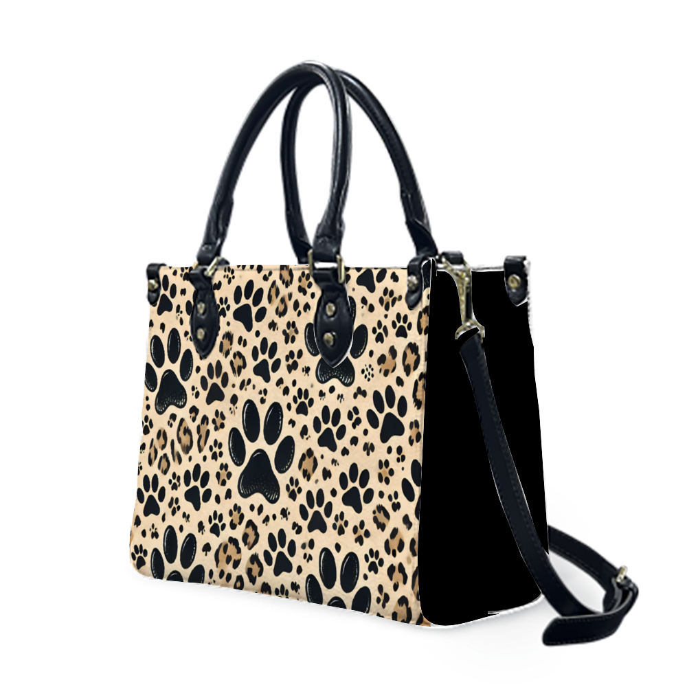 Cheetah Print Dog Paw Prints handbag ThisNew