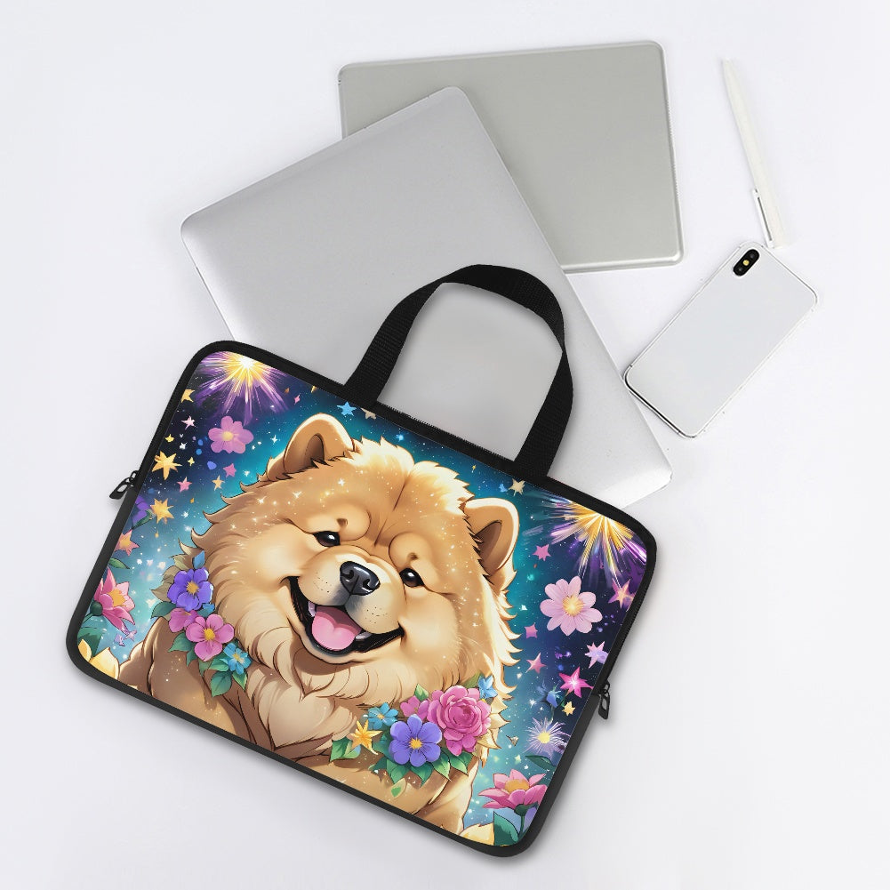 Charming Chow Chow Laptop Bag Sleeve - Perfect for Dog Lovers BriBeesCreations