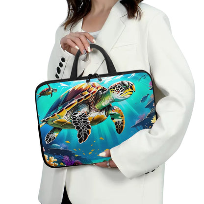 Stylish Sea Turtle Laptop Sleeve - Perfect for Carrying and Protecting Your Device BriBeesCreations