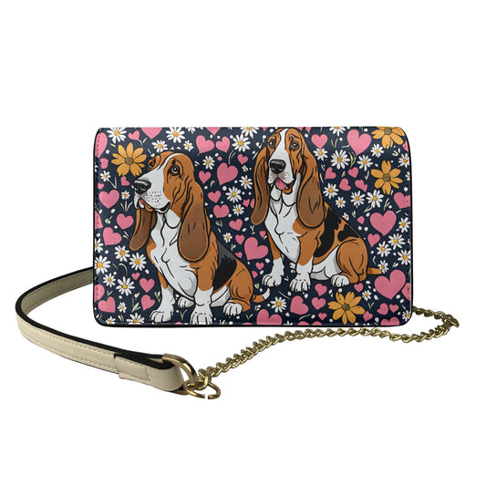 Basset Hound square crossbody bag BriBeesCreations