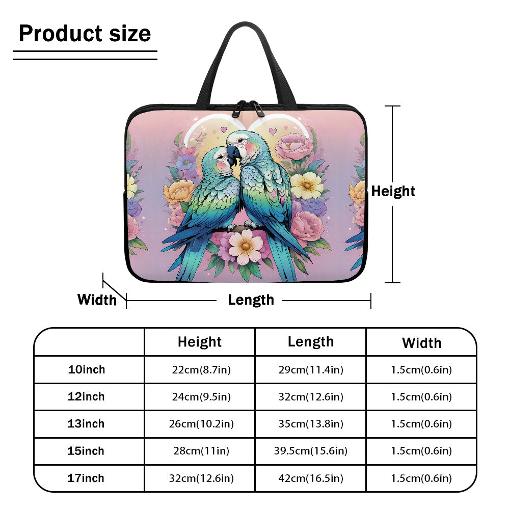 Parrot Laptop Sleeve Bag - Protective Case for Your Device  Stylish and Durable Design  Perfect for On-the-Go Use BriBeesCreations