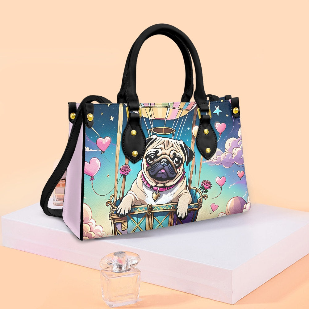 Pug Hot Air Balloon Purse Bag