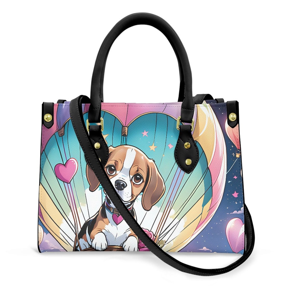 Beagle hot air balloon purse bag